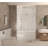 Frameless Shower Door 56-60 "W X 60" H, 1/4 "(6 Mm) Clear Tempered Glass, Explosion Proof Film, Stainless Steel Handle,Brushed Nickel-119866292