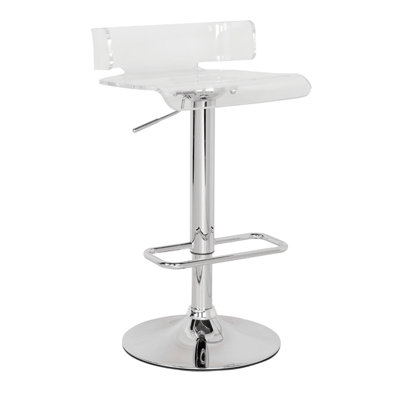 Kail Swivel Adjustable Height Counter Stool with Metal Frame