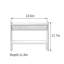 Banc de rangement pour chaussures 23,6 po