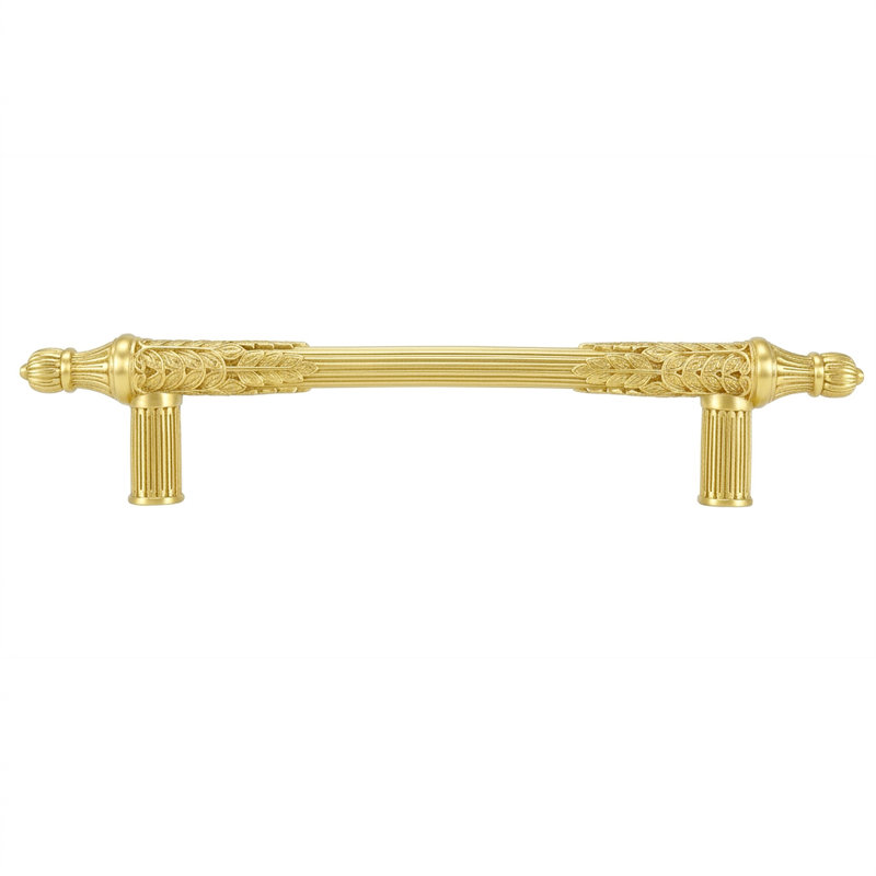 EDGAR BEREBI HAMPTON 5" CENTER TO CENTER PULL IN SATIN GOLD PLATE, SATIN GOLD