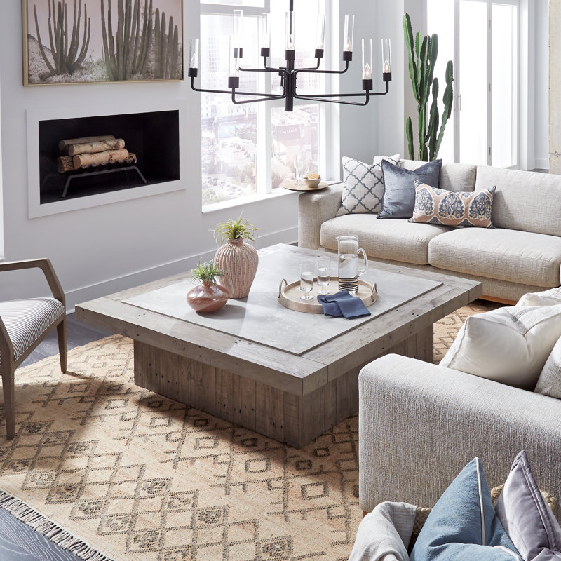 Solid Wood Square Coffee Table