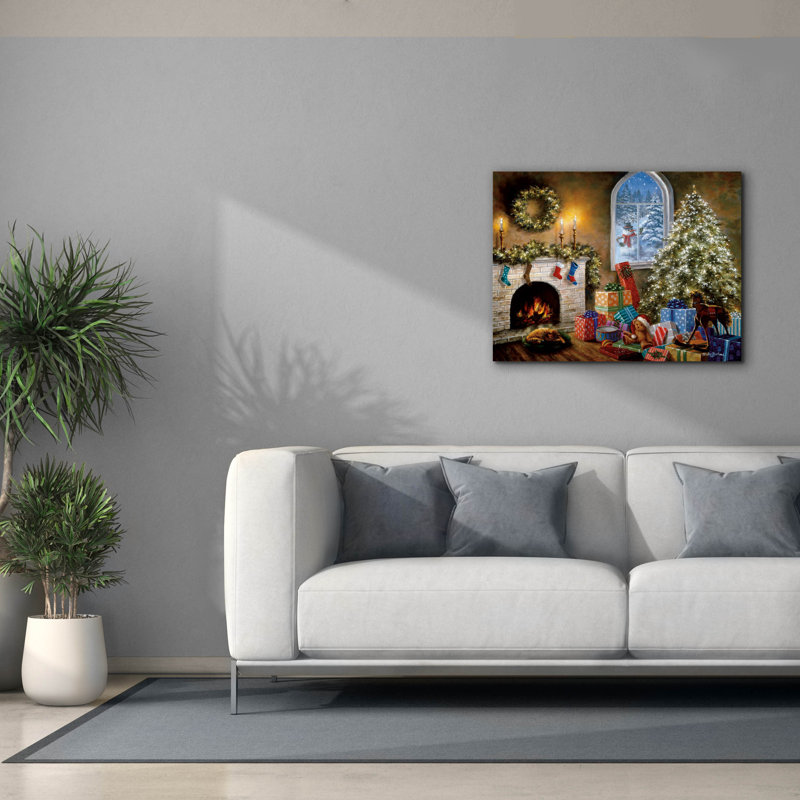  «Not A Creature Was Stirring» par Nicky Boehme, art mural sur toile, 34 po x 26 po, H 26 po x l 34 po