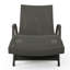 Chaise longue en osier avec accoudoirs pour patio Pe