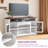 LED Farm House TV Stand with Tempered Glass Door for TVs up to 70" For Living Room-1102983104