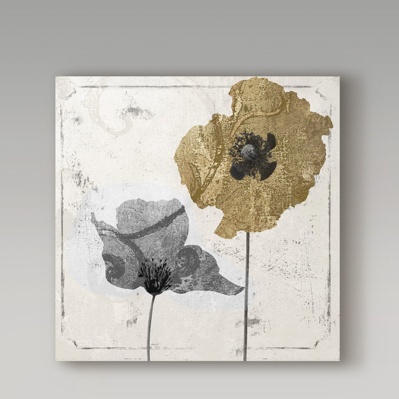 «Poppy Ville II» par Jadaya, impression sur toile tendue, H 18 po x l 18 po