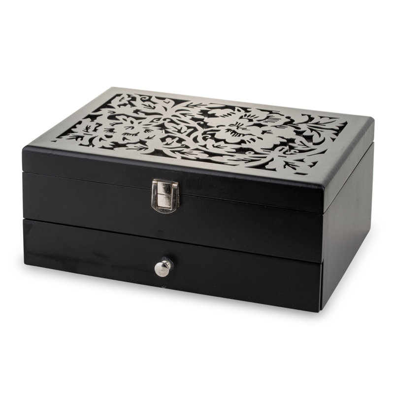 Wood Jewelery Box + Drawers