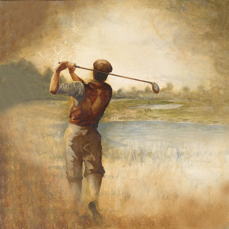 Par 3, H 12 po x l 12 po, Non, Toile avec cadre noyer