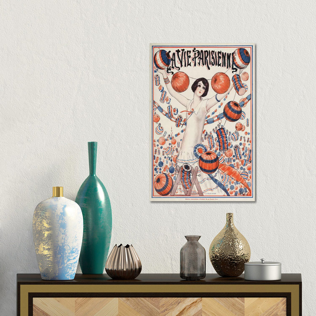 1924 La Vie Parisienne Magazine Cover by Armand Vallee - Gallery-Wrapped Canvas Giclée on Canvas