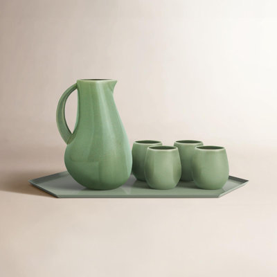 Borgen 5-Piece Goblet and Pitcher Set