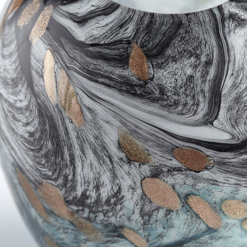 Prismatic Glass Table Vase, 11" H x 7.5" W x 7.5" D