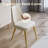  Modern Faux Leather & Metal Side Chair Dining Chair-114193027