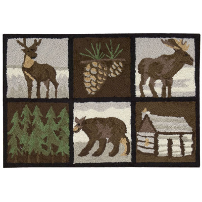 Tapis brun Woodley