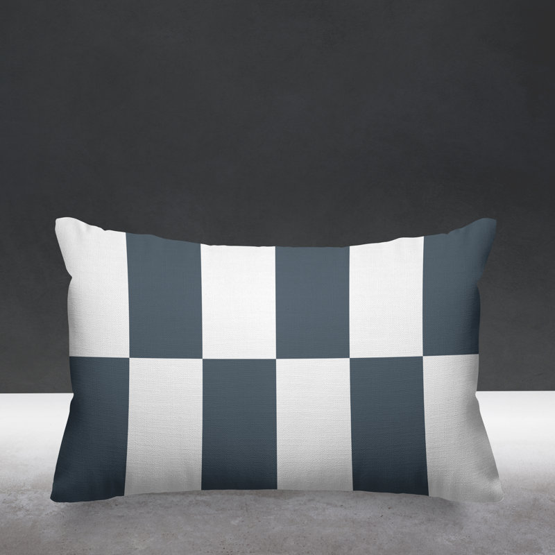 Coussin Luella, 14 po x 20 po, gris, Rectangulaire