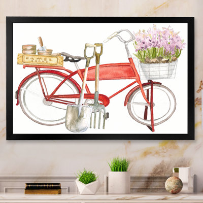 Outils de culture de bicyclette - reproduction sur toile