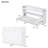Twin XL Size Murphy Bed With Desk,LED Light And USB Charging Station,White