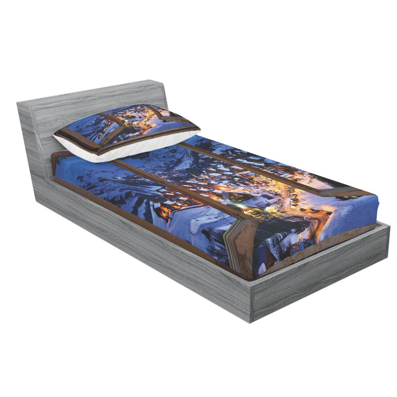 Microfiber Sheet Set, Twin XL Sheet Set with Fitted Sheet