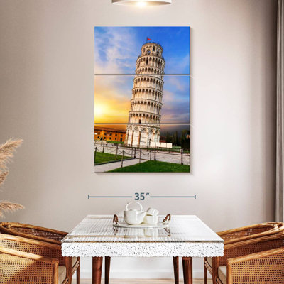 Lilie Tower Of Pisa At Sunset
