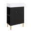 Petit meuble-lavabo avec lavabo simple en céramique-414888834