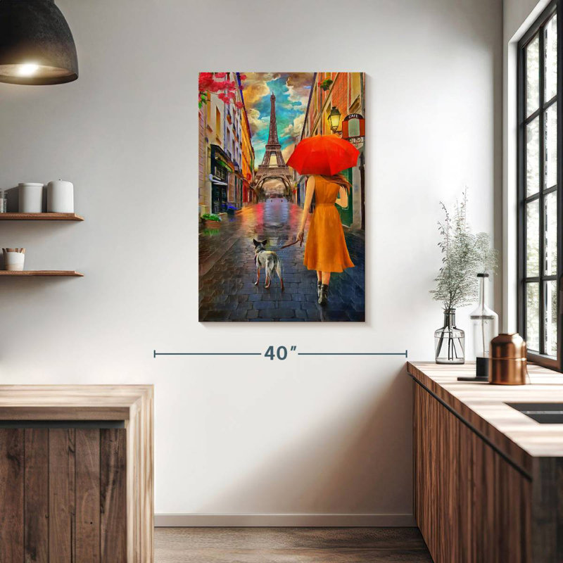 Aime Girl With Dog, 39" H x 26" W