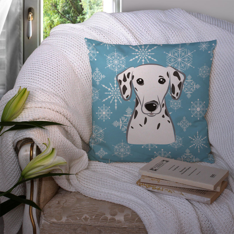  Coussin Snowflake Dalmatian 14 "