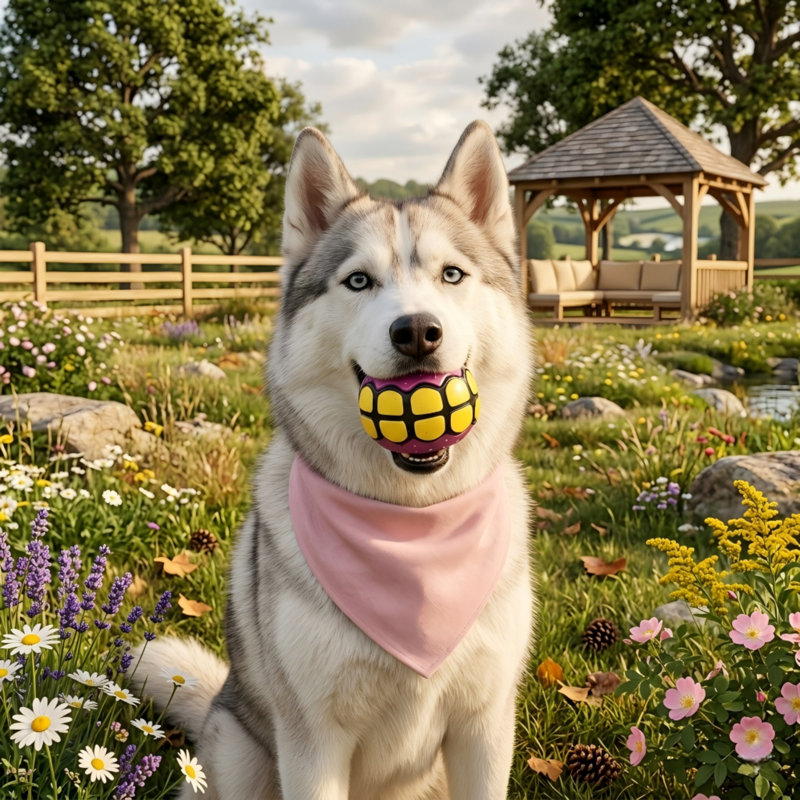 Variété de balles pour chien grincheuses, cadeaux amusants en caoutchouc pour grands et moyens chiens
