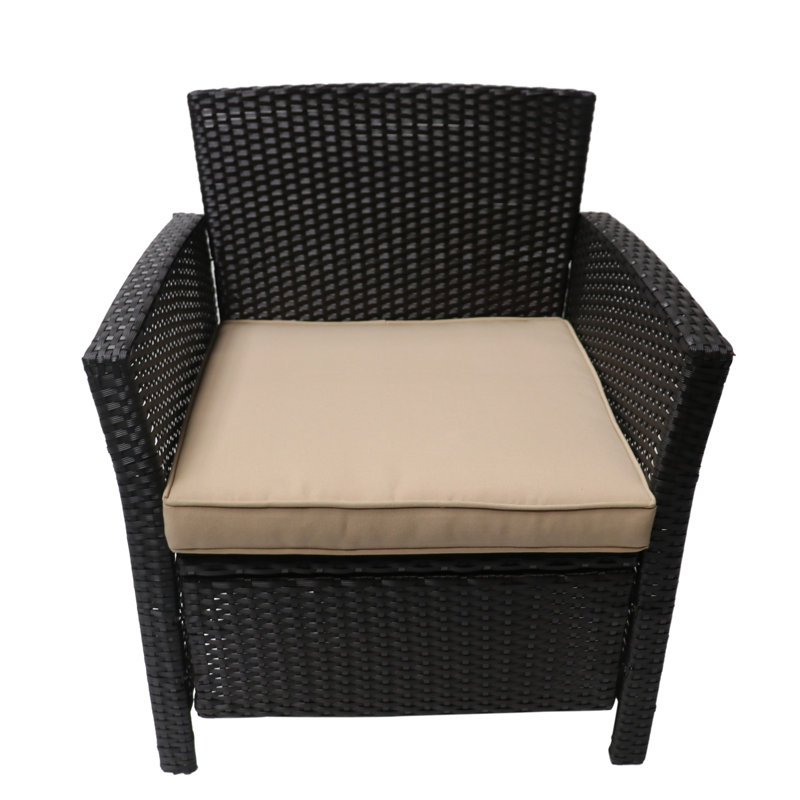 Outdoor St Chairs ( Of 2) - Pe With Iron Brown + Tan Leisure (2) & Classic