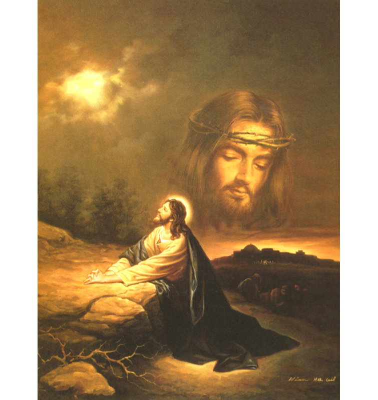 Praying at Gethsemane