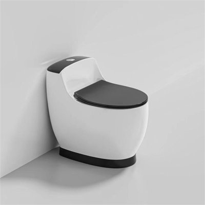 WATERMONY 1.58 Gallons GPF Elongated Close Coupled Toilets (Seat Included)