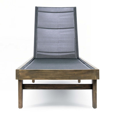 Outdoor Patio Chaise Lounge with Cushion