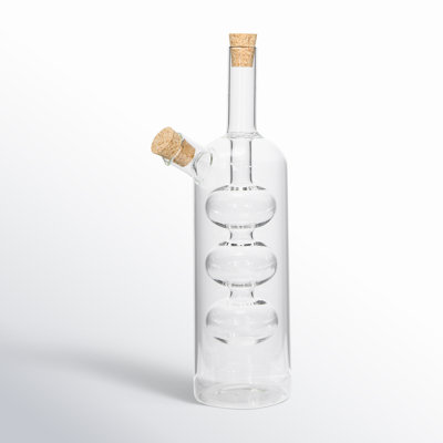 Hand-Blown Glass Oil and Vinegar Cruet