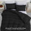 Microfiber Solid Colour Duvet Cover Set with Pillow Shams Included-122548792