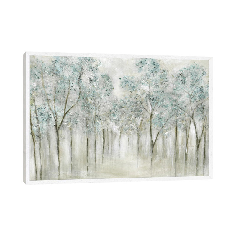 Neutral Spring - Print on Canvas, 101.6 cm H x 66.04 cm W, White Framed