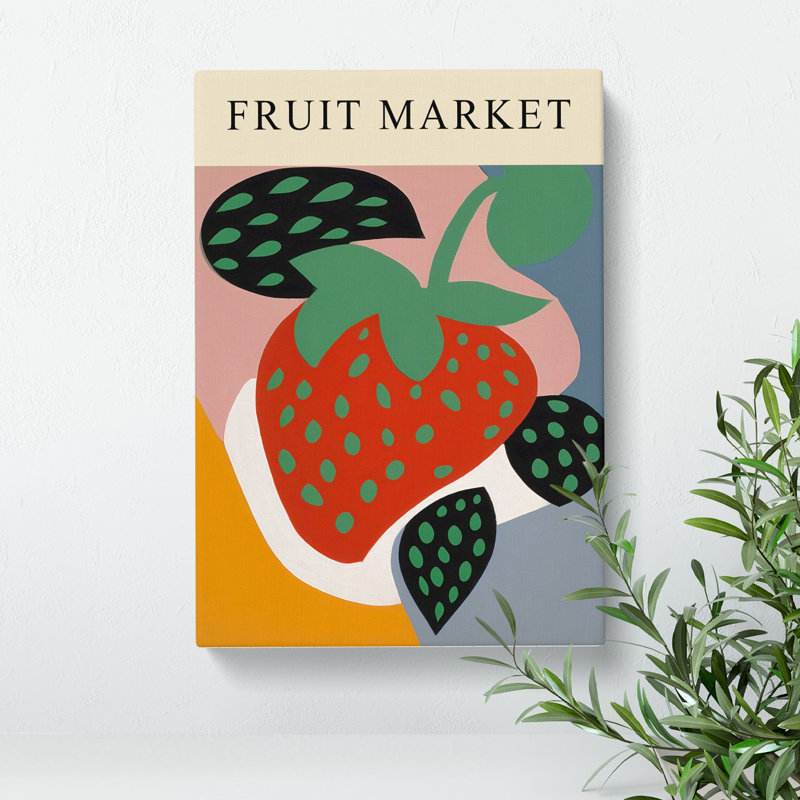 Strawberry Fruit Market Exhibition Vol.6 - Wrapped Canvas, 76cm H x 50cm W x 3cm D
