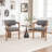 Bula Stanford Upholstered Curved Solid Wood Dining Chair-114256773