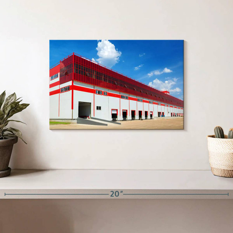 Modern Warehouse Structure, 8" H x 12" W