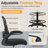 Mesh Drafting Chair with Adjustable Footrest and Lumbar Support-279025760-279025761
