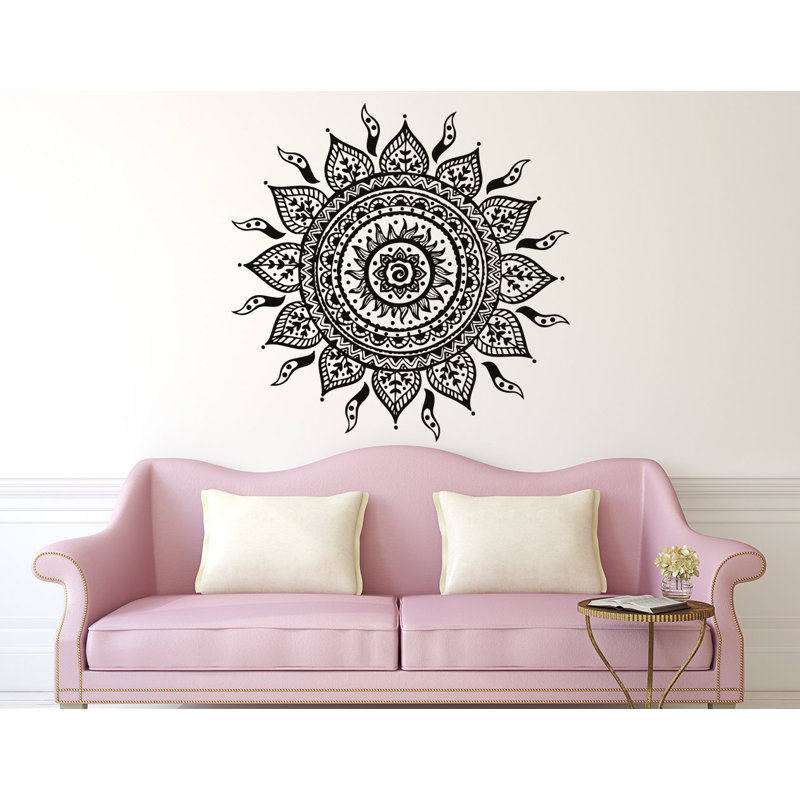 Décalcomanie murale mandala, Or