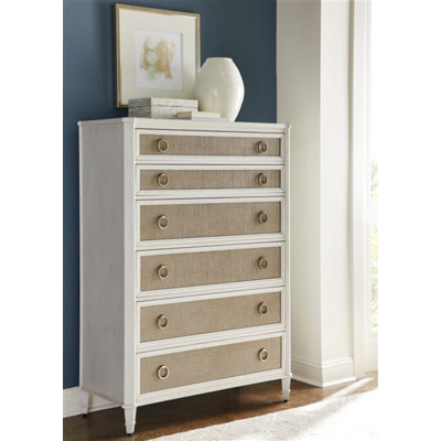 Sesta 6 - Drawer 43" W Solid Wood Chest