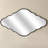 Irregular Wavy Wall Mirror - Aluminum Alloy Frame Decorative Vanity Mirror for Bathroom, Bedroom, Entryway-242403933-242403931