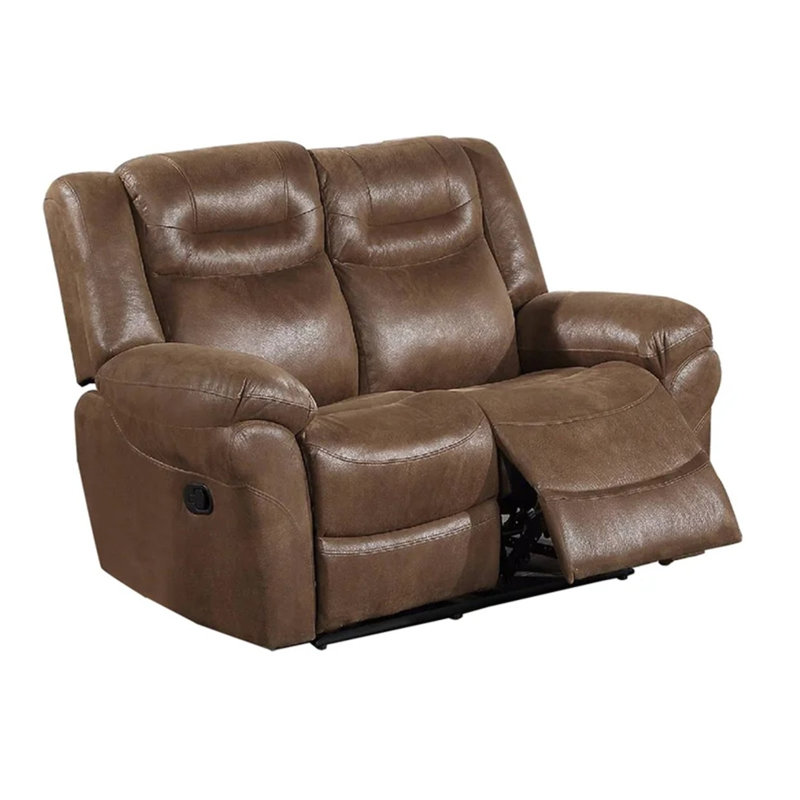 Causeuse inclinable électrique moderne 65 po Betty, Brun