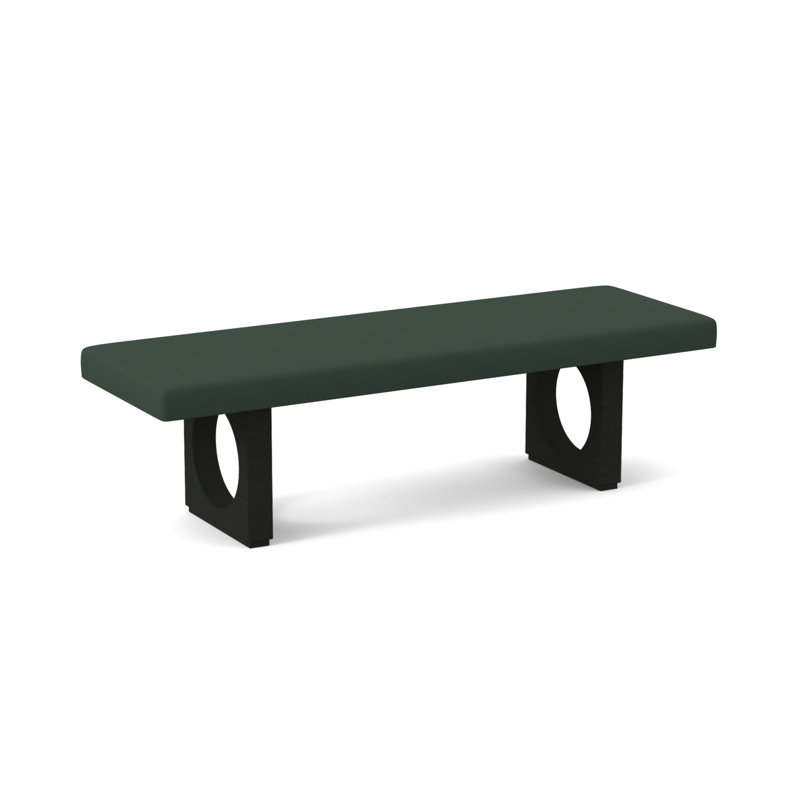 Void Upholstered Bench, Espresso, Edworth Ocean
