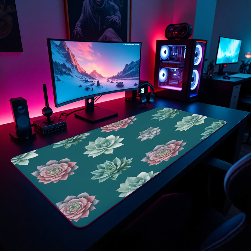 Polyester Desk Pad, 14.4x12.1