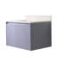 Meuble-lavabo mural H 20 po x l 30 po Geskea avec comptoir en quartz blanc et lavabo simple-583888612