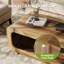 Pedestal Coffee Table with Storage