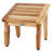 EcoDecors, 12'' W Teak Shower Foot Stool