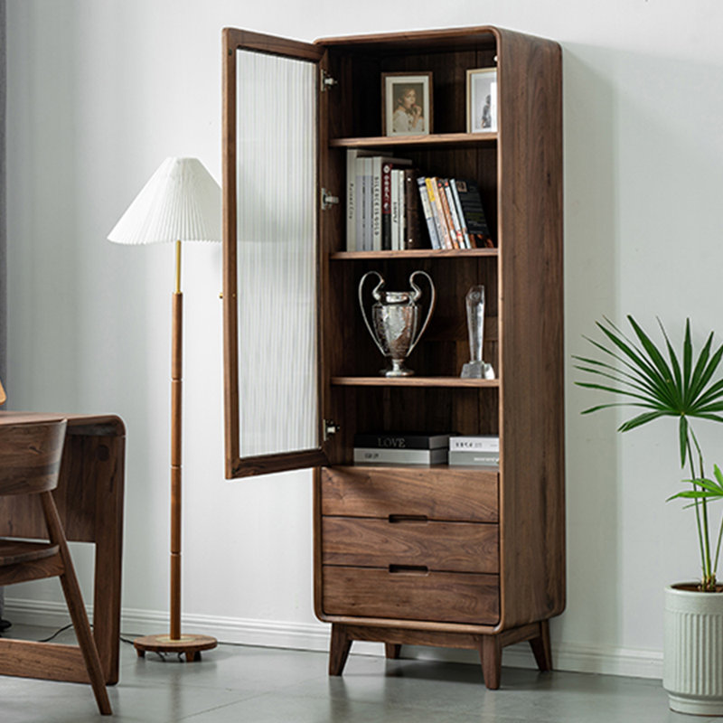 All solid wood black walnut bookcase