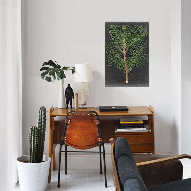 «Dramatic Pine I», impression sur toile, H 18 po x l 12 po x P 1,5 po, Toile tendue, Pas de tapis