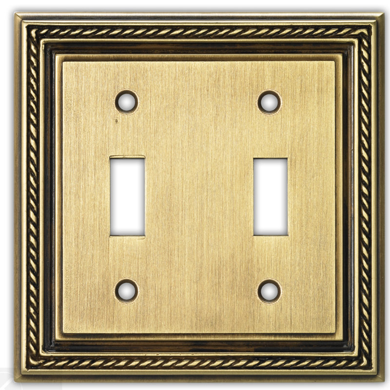 Nautica 2-Gang Toggle Light Switch Wall Plate