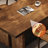 Brown Rectangular Solid Wood Dining Table-245076222