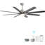 Ventilateur de plafond moderne de 66 pouces avec lumière à DEL à intensité variable et 8 pales en ABS avec télécommande et moteur à courant continu réversible pour le bureau personnel-1276021606-1276021611